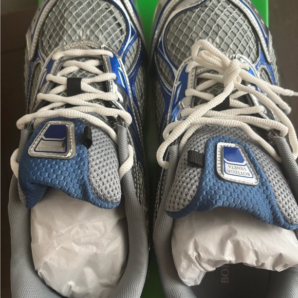 Blue and Gray Athletic Sneakers